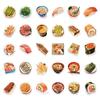 30-Piece Japanese Food Sticker Pack - Waterproof Stickers for Journals, Suitcases, Guitars, and Cars