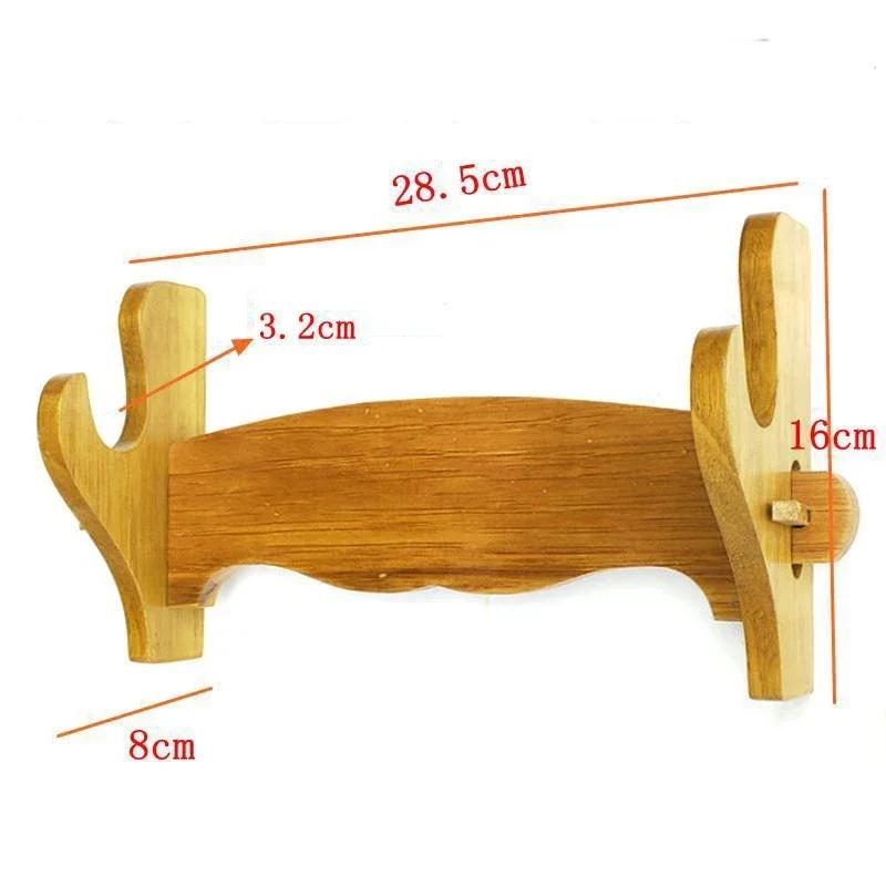1/2/3 Tiers Wall Mount Sword Stand Black Brown Japanese Katana Holder Samurai Sword Knife Display Stand Living Room Decoration