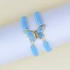 Fashion European American Style Butterfly Enamel Jewelry Four Piece Set For Women