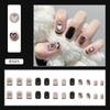 24Pcs Korean Fresh False Nails Patch Artificial Press On Wearing False Nails Detachable Fake Fingernails Full Cover Nail Tips