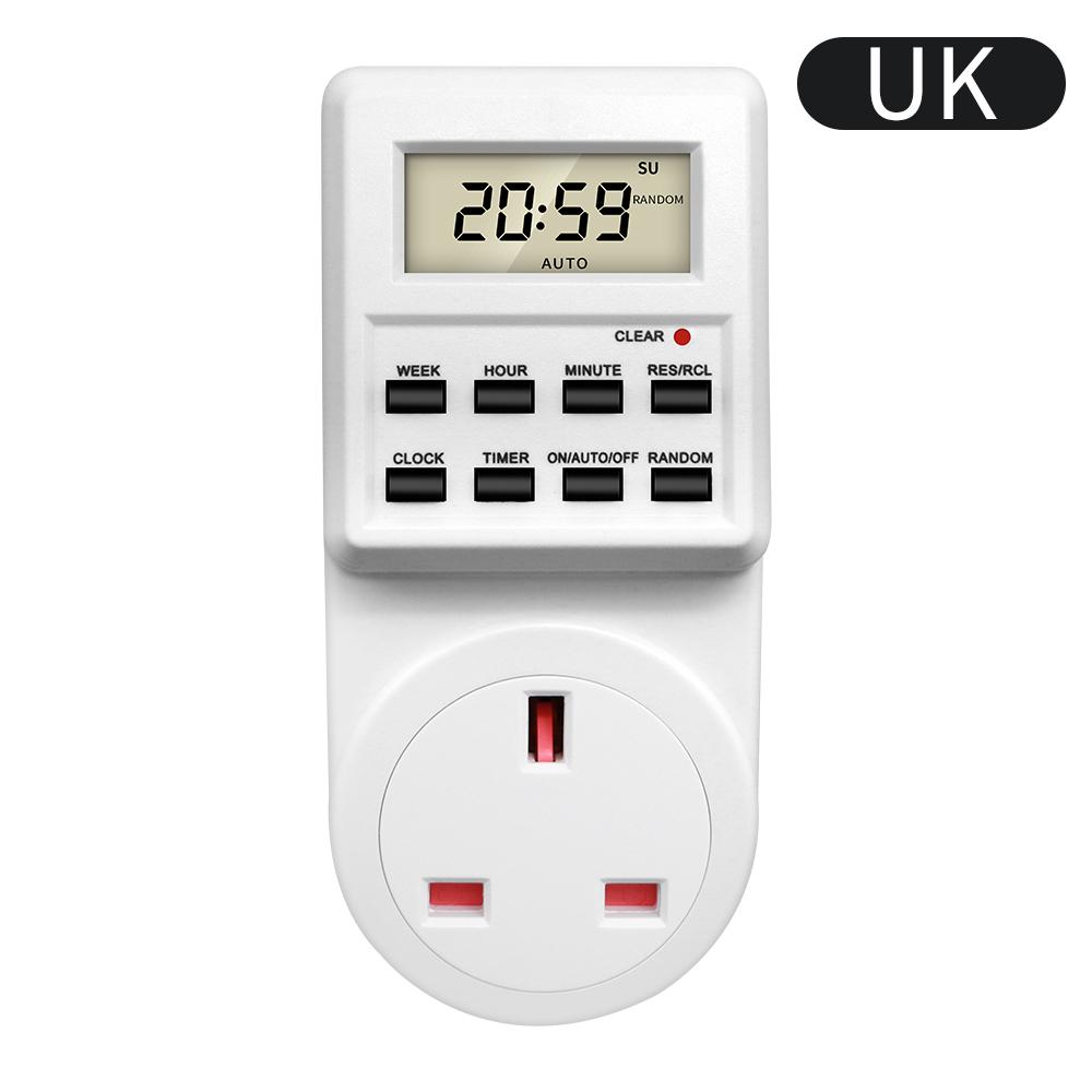 TM03 Digital Timer Switch Outlet Electronic Kitchen Timer Outlet 12/24 Hour Cycle Programmable Timer Outlet Time Setting3