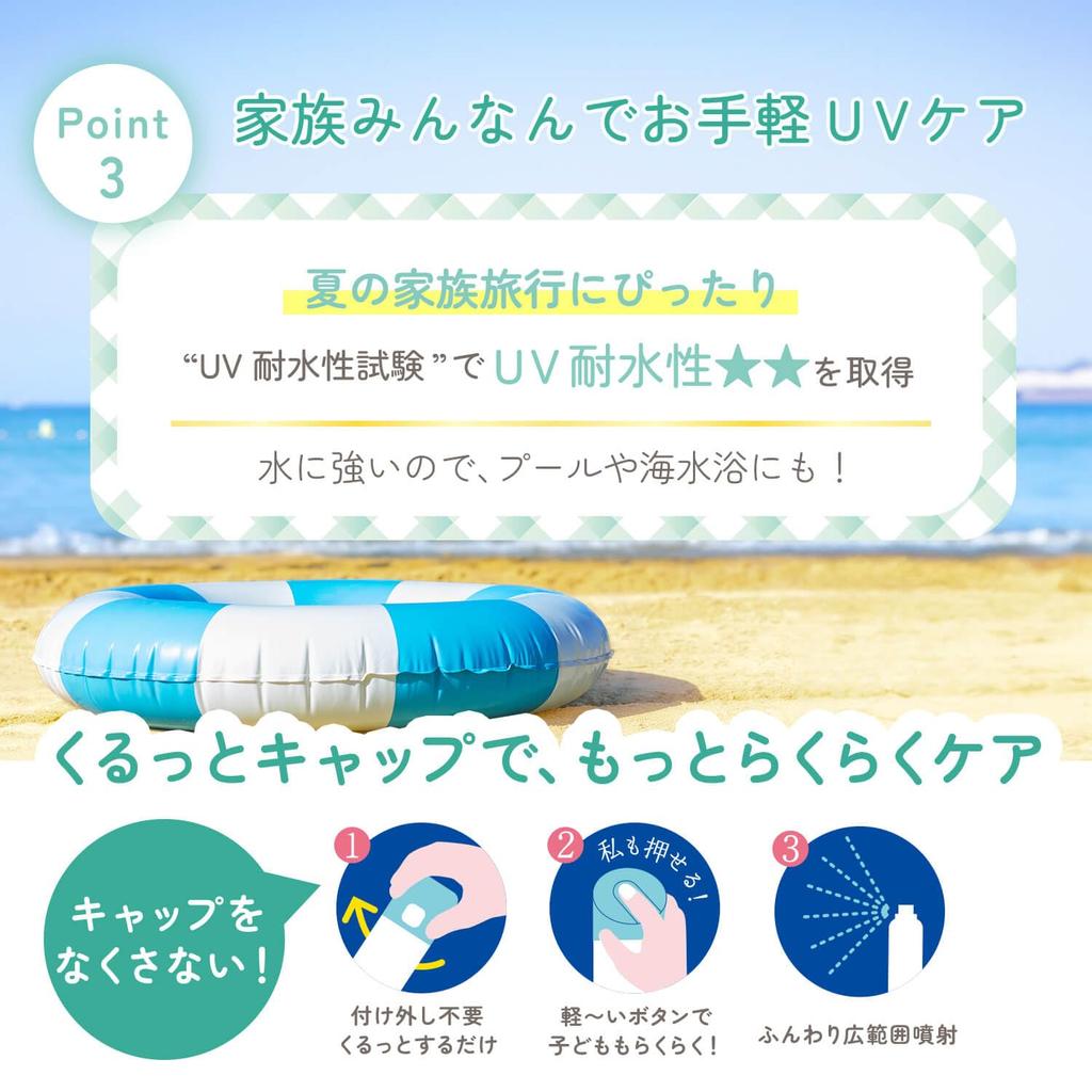 UV Forecast Transparent UV Spray F UV Water Resistant Suitable for ages 1 and Washes off with Sunscreen spray for and 150g SPF50+ PA++++ up. soap.