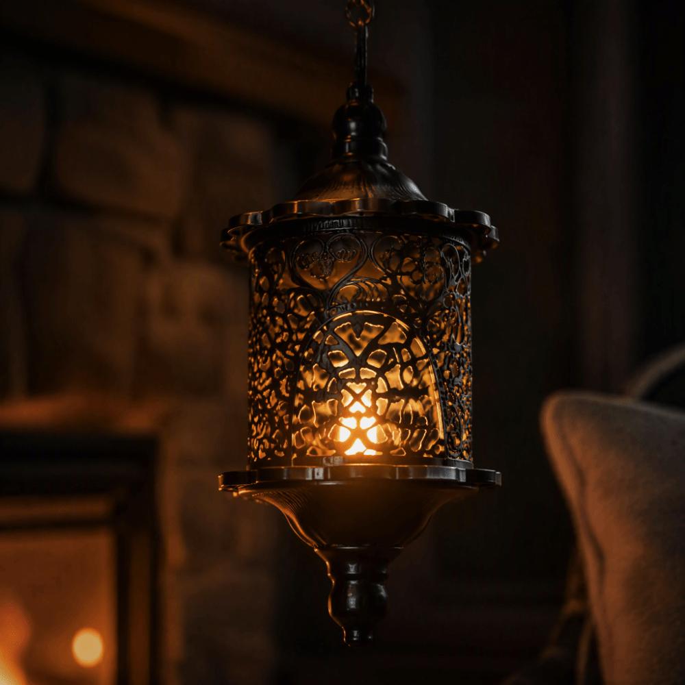 Black Tea Light Holder 7.28x3.35in Candle Stand Decorative Metal Candle Holder For Porch