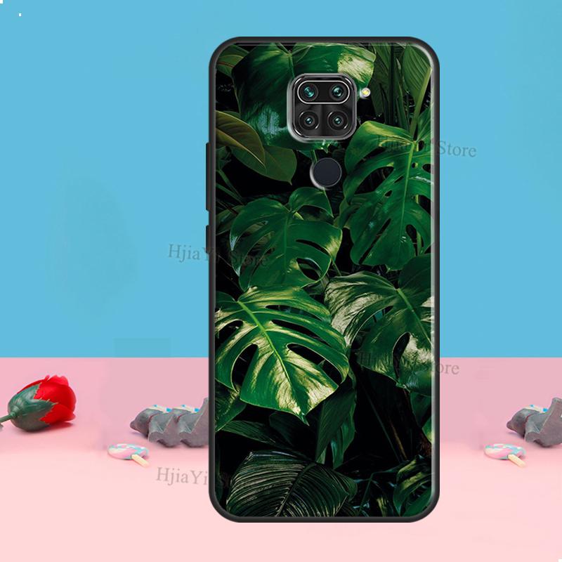 

Leaves Monstera Green Case For Redmi Note 8 9 10 11 12 Pro Plus 10S 11S 12S Cover For Redmi 9C 10A 10C 12C Coque Redmi 9