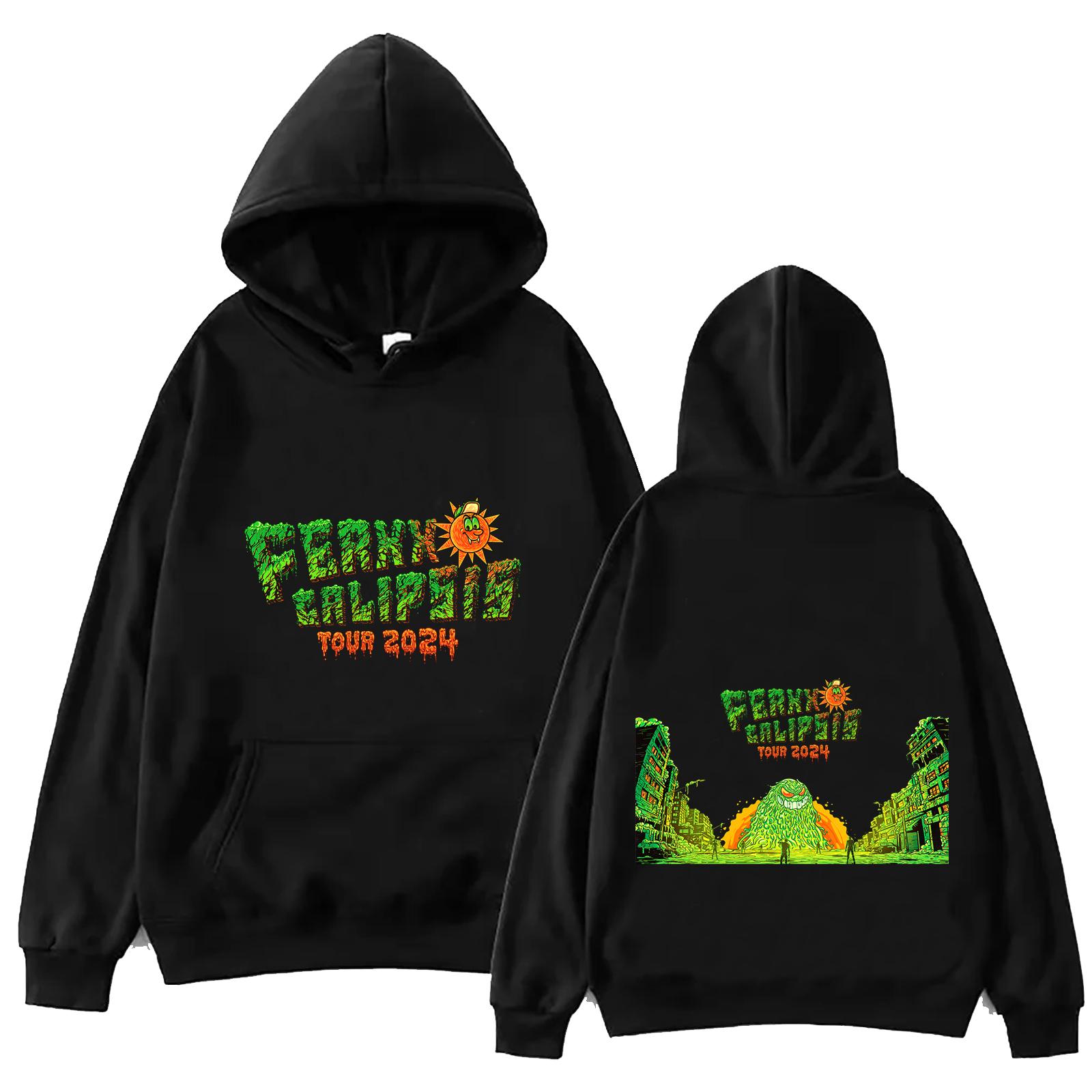 

Feid Ferxxo Calipsis Tour Hoodie Tops Long Sleeve Regular Sweatshirt Music Fans Gift Spring Summer Casual S