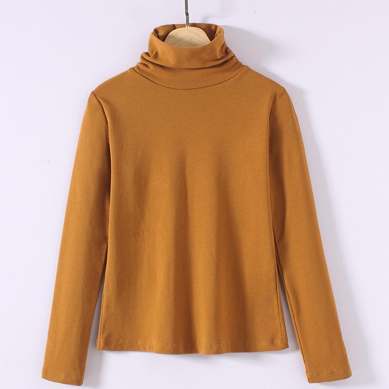 

Women s Long Sleeve Slimming Cotton T-shirt - Spring & Summer 2025 Korean Style XXL