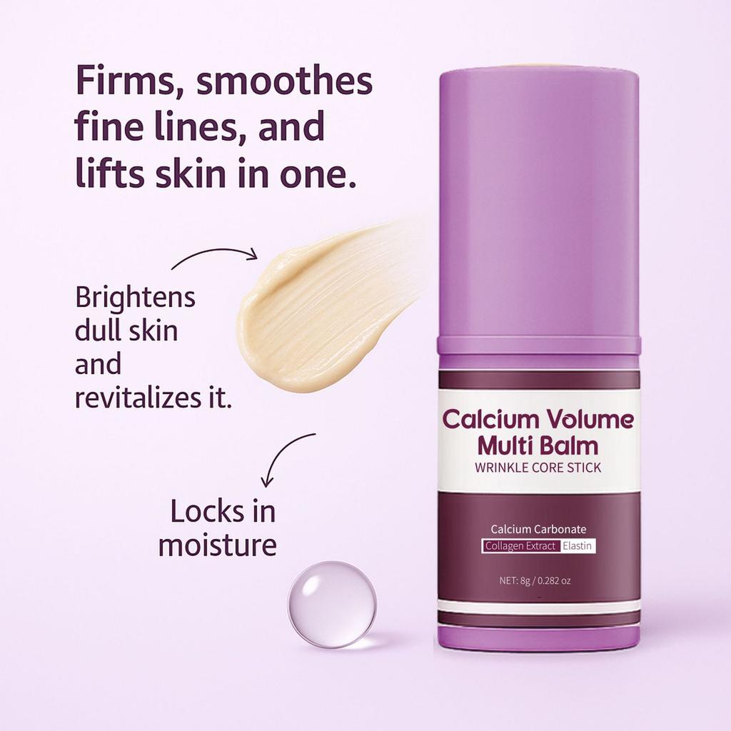 Cross-border Collagen Moisturizing Stick Calcium Volume Multi Balm Hydrating Lip & Face Balm Deep Nourishing Firming Portable Moisture Stick