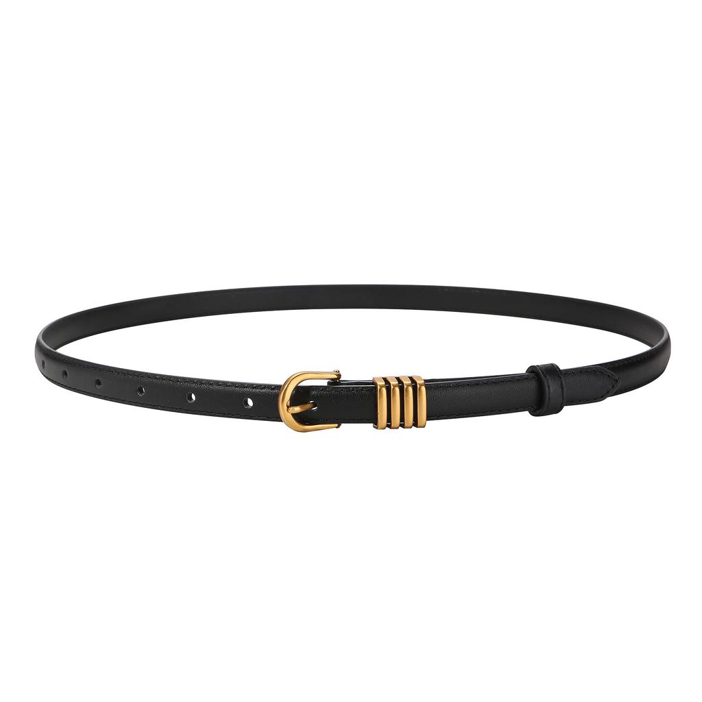 New 2026 Women Belt Fashion Skinny Thin Belts with Metal Buckle Ladies Vintage Waistband for Dress Jeans