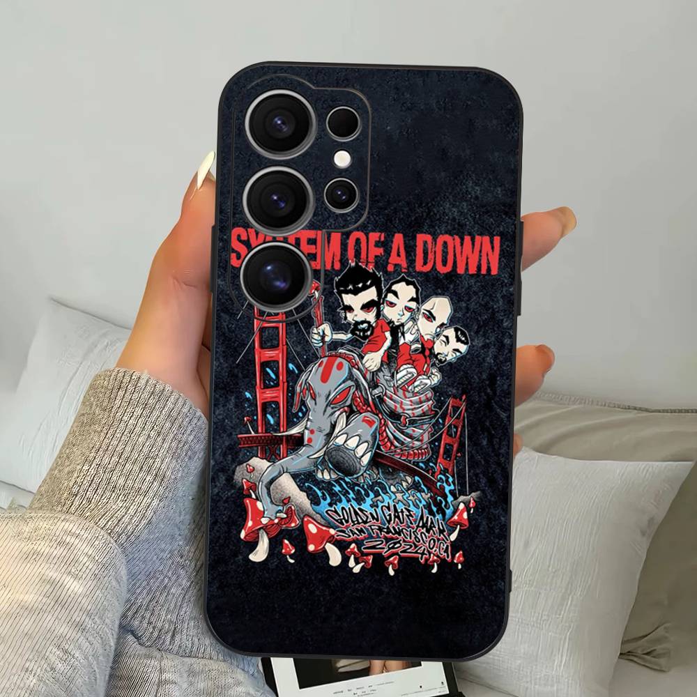 Metal Band System Of A Down Phone Case For Samsung S 24 Fe 25 Ultra Plus 20 Lite 21 30 22 23 24 22 Ultra 5G Fundas