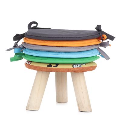 Solid Color Round Tie-on Chair Pads Kitchen Office Dining Sofa Car Seat Cushion