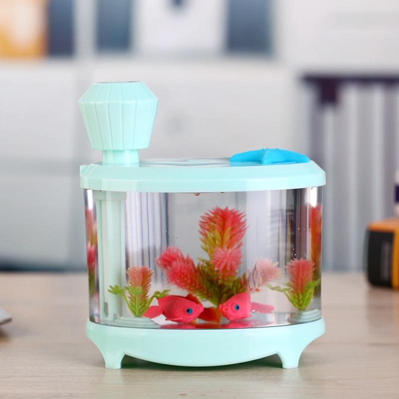 Creative Tank Air Humidifier Colorful Night Light DC5V USB 460ML Capacity Water Diffuser Silence Ultrasonic Air Humidifier | Fog Maker | Air Humidifie