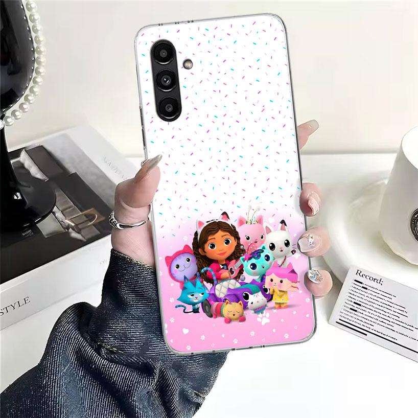 Cartoon Gabbys Dollhouse Phone Case For Samsung Galaxy A13 A14 A15 A16 A17 A53 A54 A55 A56 A57 A33 A34 A35 A36 A37 A23 A24 A25 A