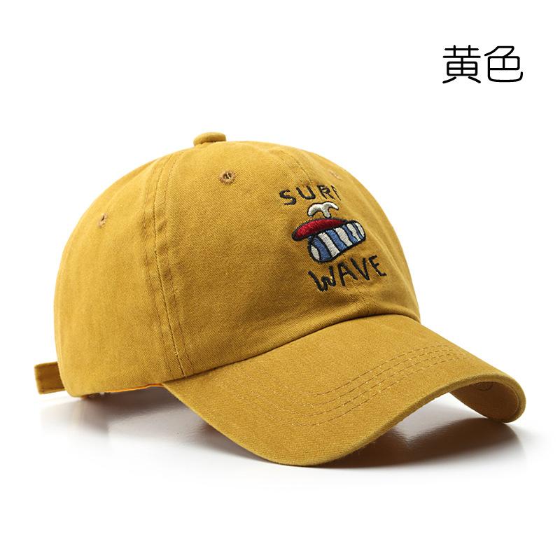 

Hat Fashion Popular Washed Cotton Baseball Cap Youth Street Sunscreen Sun Hat Adjustable жёлтый