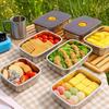 Stainless Steel Food Storage Stackable Meal Prep Boxes for Kitchen Fridge Lunch Ideal for Meal Prep Travel Kitchen Storage