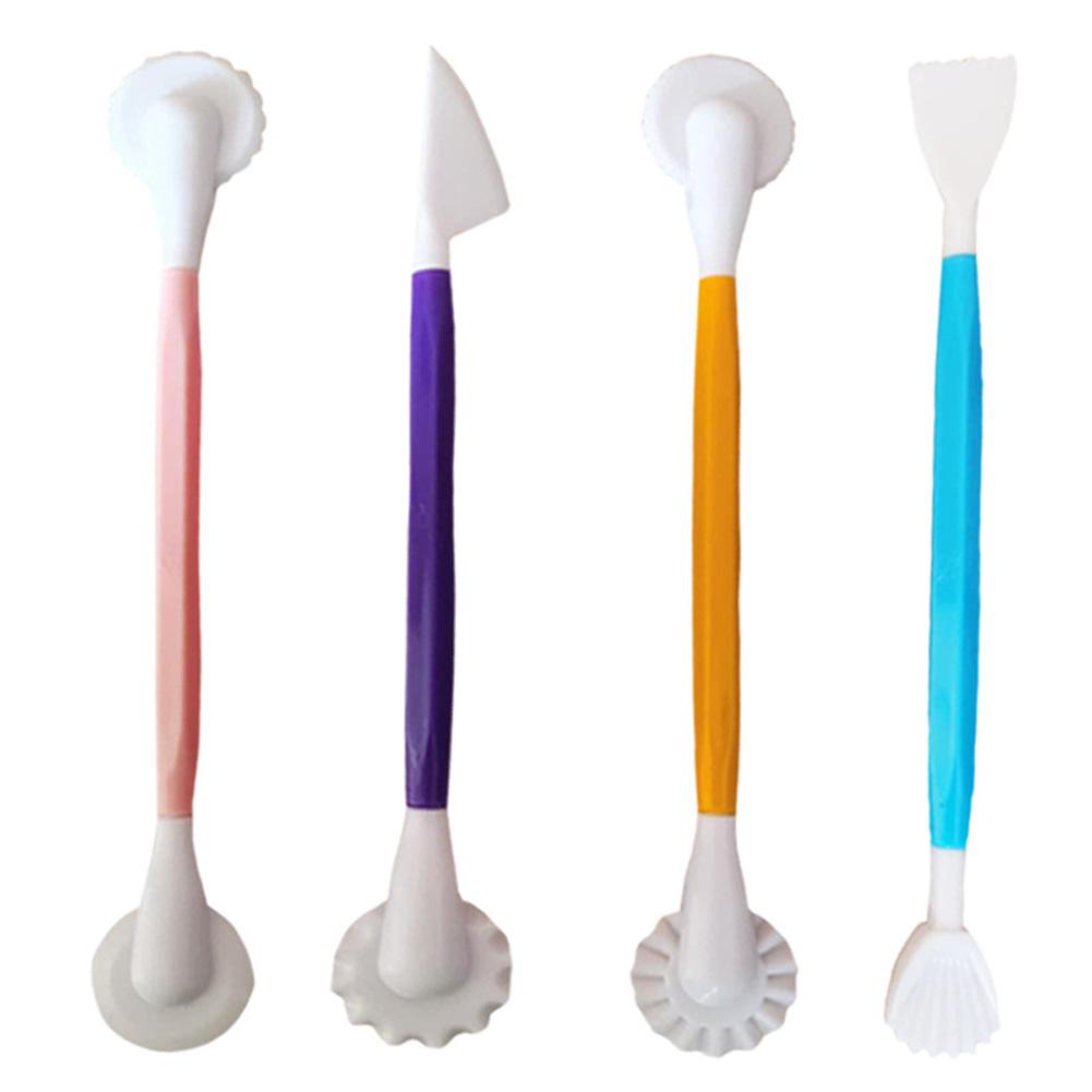 4pcs Fondant Cake Decorating Modelling Tools Pen Pastry Carving Cutter Baking Craft 4PCS pen#0