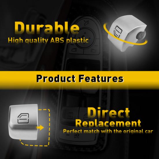 Driver Window Side Switch Button Cap For Mercedes-Benz S400 S450 S500 S550 S560