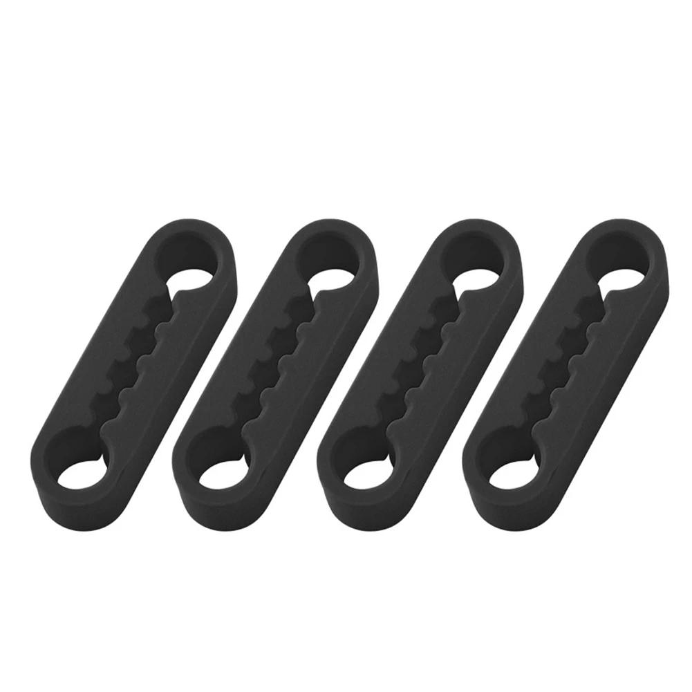 

4pcs Universal Car Door Lock Damper Buffer Deadener Seal Shock-Absorbing Noise Soft Silicone Door Lock Buckle Protector Cover чёрный