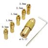 0.5-3mm Fixture Table Clamp Motor Shaft Mini Copper Tool Fixing Device Nozzle Drill Chuck Set Micro