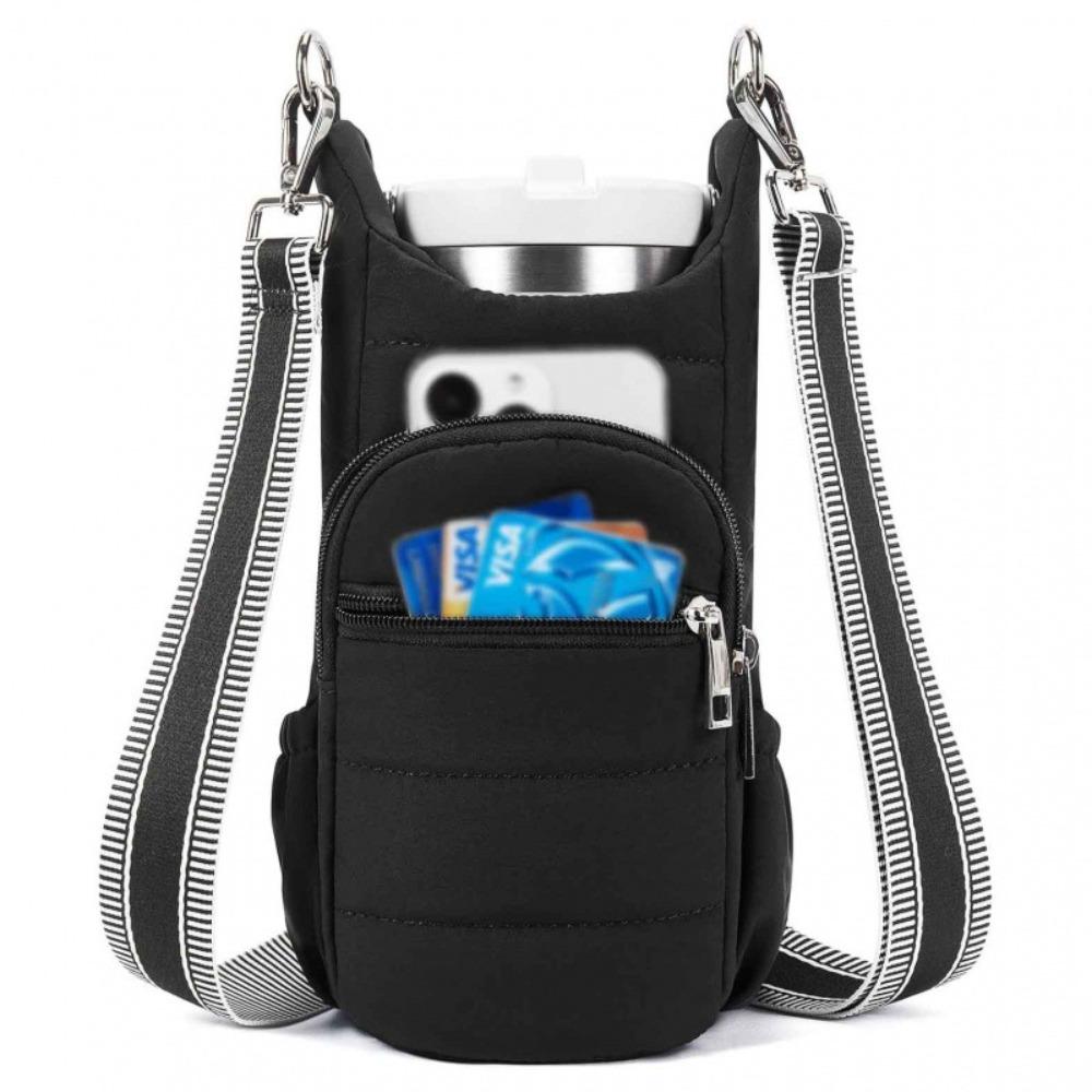 

Card Pockets Water Bottle Holder Adjustable Strap Gym Bags Water Bottle Carrier Fitness