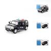 Hummer H3 Legierung Polizei Auto Modell Mit Trägheitssteuerung Für Kinder Sammlung