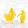 COLORATA Animal Tea Strainer (King Penguin / Dishwasher & Microwave Safe / Silicone) Cute Animal Tea