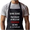 Tablier de cuisine - Tennisman ça n'existe pas Homme - Impression bretonne - Coton résistant - Noir