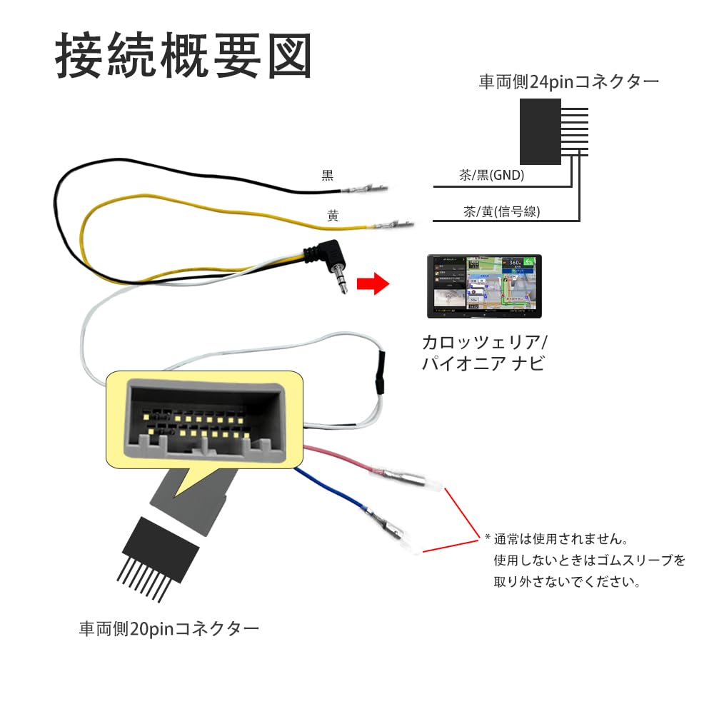 LONNIK KJ-H102SC Compatible with Pioneer Carrozzeria Steering Remote Control Cable for Honda Cars JF3