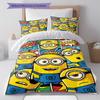 Minions Themed Printed Bedding 3PCS Cute Cartoon Suit For Children Boys Teens Bedroom Home Decoration