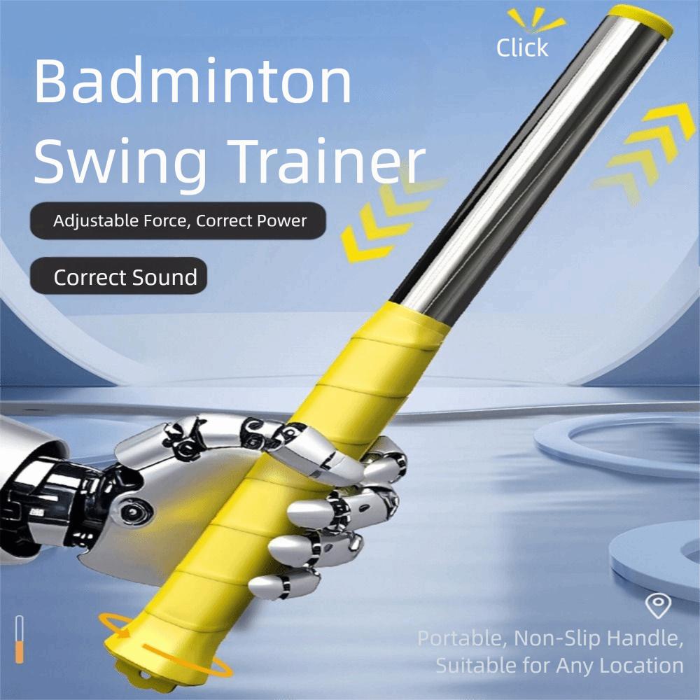 Sound Feedback Wrist Force Trainer Yellow Purple Badminton Racket Power Trainer  for Training