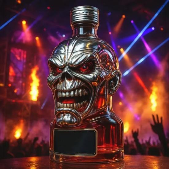 300ML Whiskey Decanter Unique Glass Whiskey Bottle Statue Artistic Liquor Container Iron Lady 50th Anniversary Whisky Gift for Whiskey Lovers