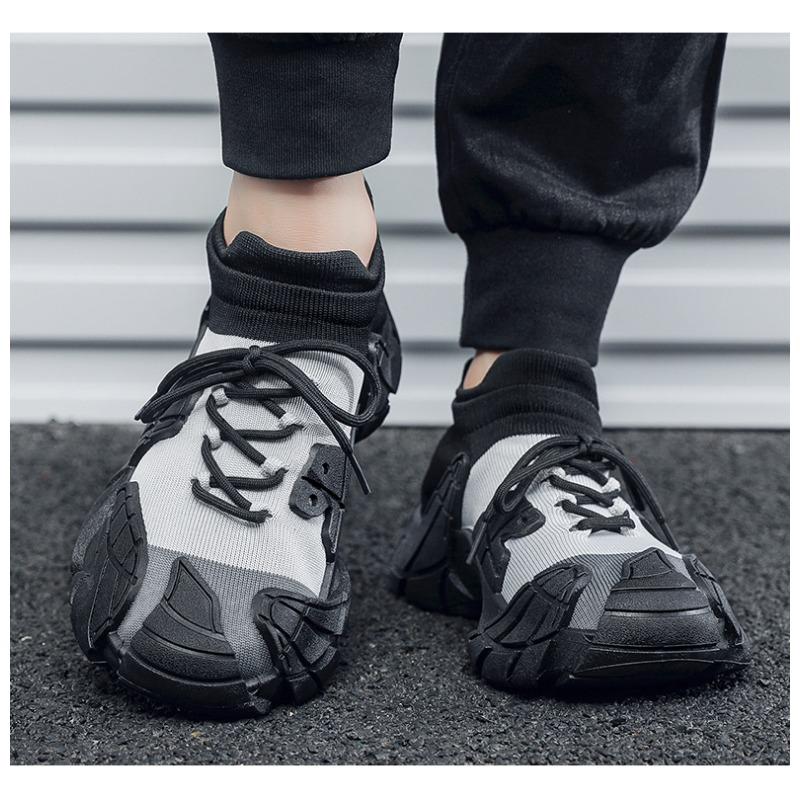 Men Fashion Colorblock Thick Sole Chunky Dad Sneakers Casual Sport Shoes