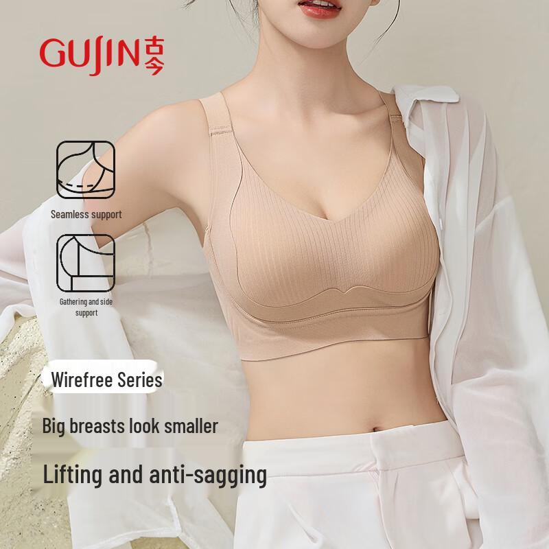 GUJIN Women s Seamless No-Underwire Lift & Support Bra 85B