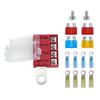 4 Circuit Fuses Box Set with Waterproof Cover Corrosions Resistant Fuses Block Electrical Part for Car Truck & Marine Use
