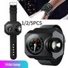 LED Wristwatch Flashlight Lightweight Wrist Flashlight USB Rechargeable Wrist Watch Torch Light Power Display for Outdoor Biking
