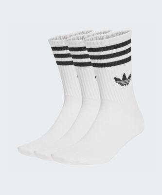 adidas Calcetines de tripulación con 3 rayas, 3 pares - Blanco / Jv7401