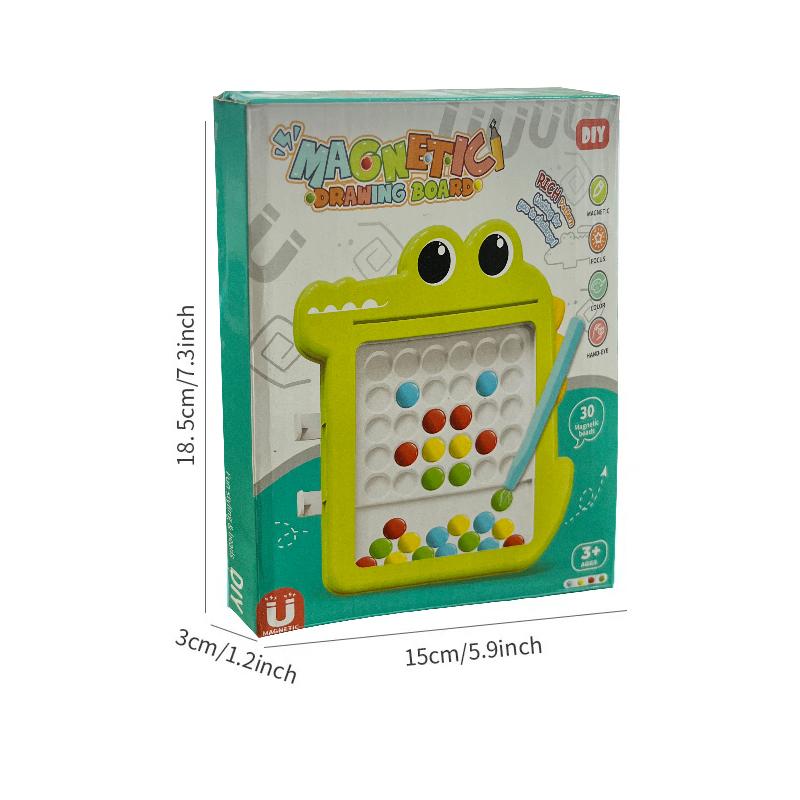 Kids Magnetic Drawing Board for Kids Large Doodle Board with Magnet Beads Pen Early Educational Montessori Toy Gift for Kid