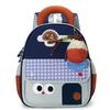 Unisex Cartoon Preschool Backpack With Durable Nylon And Fun Pattern For Learning