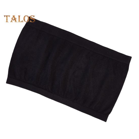 Women Invisible Tube Top Bra Strapless Padded Wireless Anti-slip Push Up Soft Anti-exposure Solid Color Elastic Lady Bandeau Bra Women Underwear