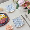 20Pcs Chinese Blue Flower Printed Paper Napkins, Disposable 2 Layer Paper Napkins for Party Hotel Dinner Table DIY Decor