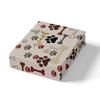 Pet Animal Dog Paw Print Duvet Set Bone Pattern Bedding Three-Piece Set Room Decoration