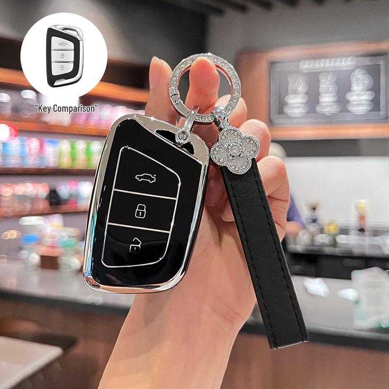 JAC Car Key Cover for Jiayue A5, X4, X7, iC5, iEVS4/7S/T8, Ruifeng S4/S7/M6.