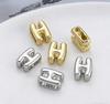 1pc Alphabet Bead Polished Design Mini 3D Bubble 26 Letter Charm for DIY Necklace Bracelet Jewelry Making