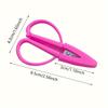 Compact Silicone-Covered Mini Scissors - Portable Thread Trimming & Embroidery Shears, Safety Pointed Tip, Ideal for Sewing & Crafts