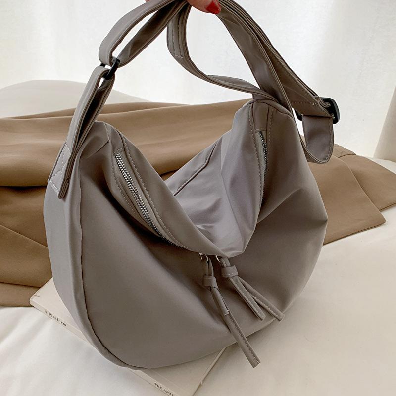 Plátěná dámská taška Levná ležérní velkokapacitní tašky přes rameno Módní kabelky na zip Nákupní studentská školní taška Nákupní tašky