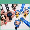 Entzückender Silikon Coraline Schlüsselanhänger Stilvolles Amerikanisches Cartoon Accessoire Geschenk