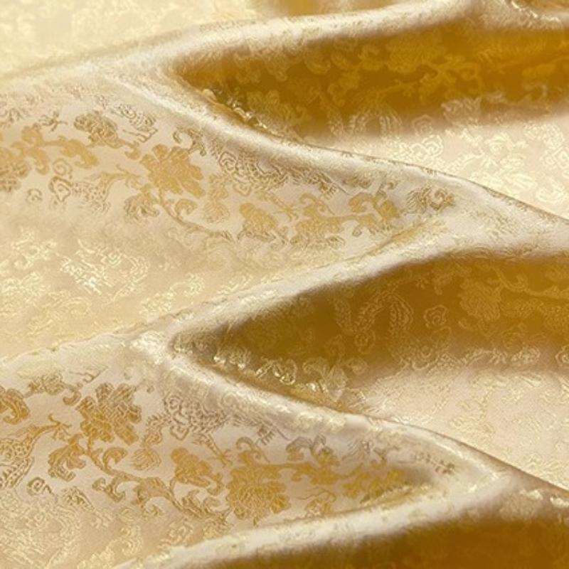 Wide 90cm Dragon Pattern Series of Brocade Fabric for Ancient Hanfu Cosplay Kimono Tang Suit Cheongsam and Silk Brocade Clothing