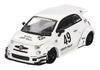 MINI GT Abarth 595 x Abas Works Gala White Hotový produkt 1/64 LB-WORKS (Levostranné řízení)