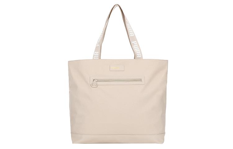 PUMA Textile, Artificial Leather Handbag, Shoulder Bag Regular Unisex White 078741-02