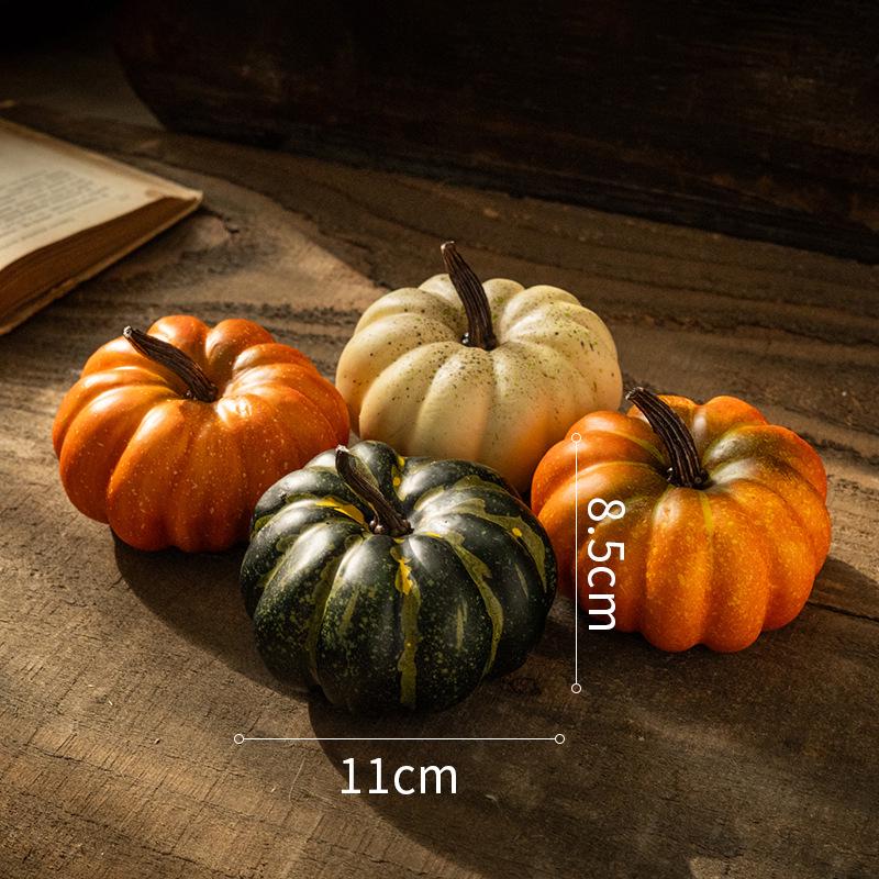 Pumpkin Ornament: Artificial Harvest Decor for Home, Farmhouse, and Supermarket