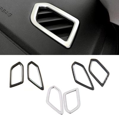 Para Haval F7 F7X 2018-2024 Painel do carro Ar condicionado Saída de ar AC Tampa de ventilação Moldura Guarnição Adesivo decorativo de aço inoxidável